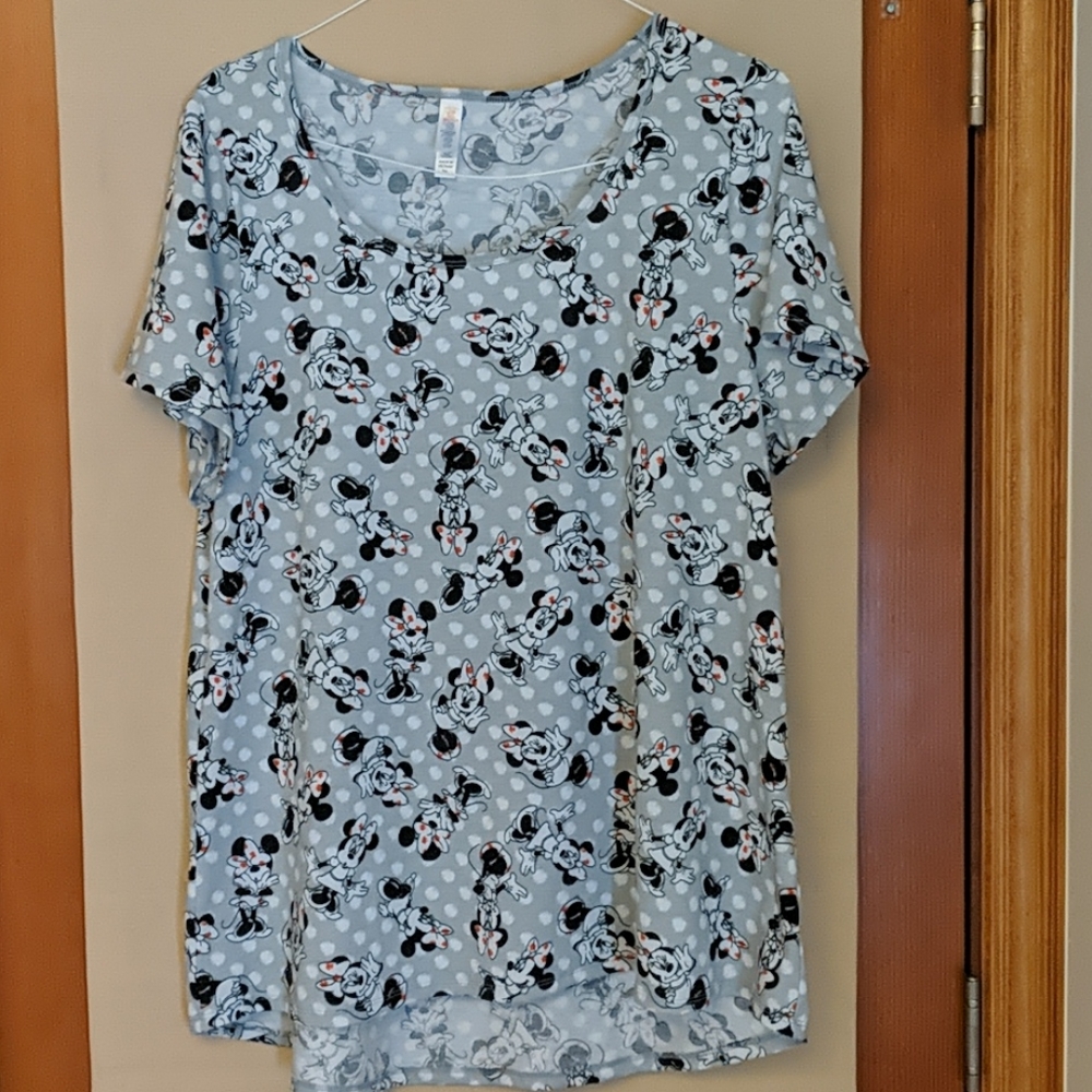 Lularoe Women's Disney Minnie Mouse Shirt Size 2XL